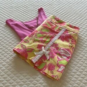 Lilly Pulitzer Vintage Star Fruit Mini Skort